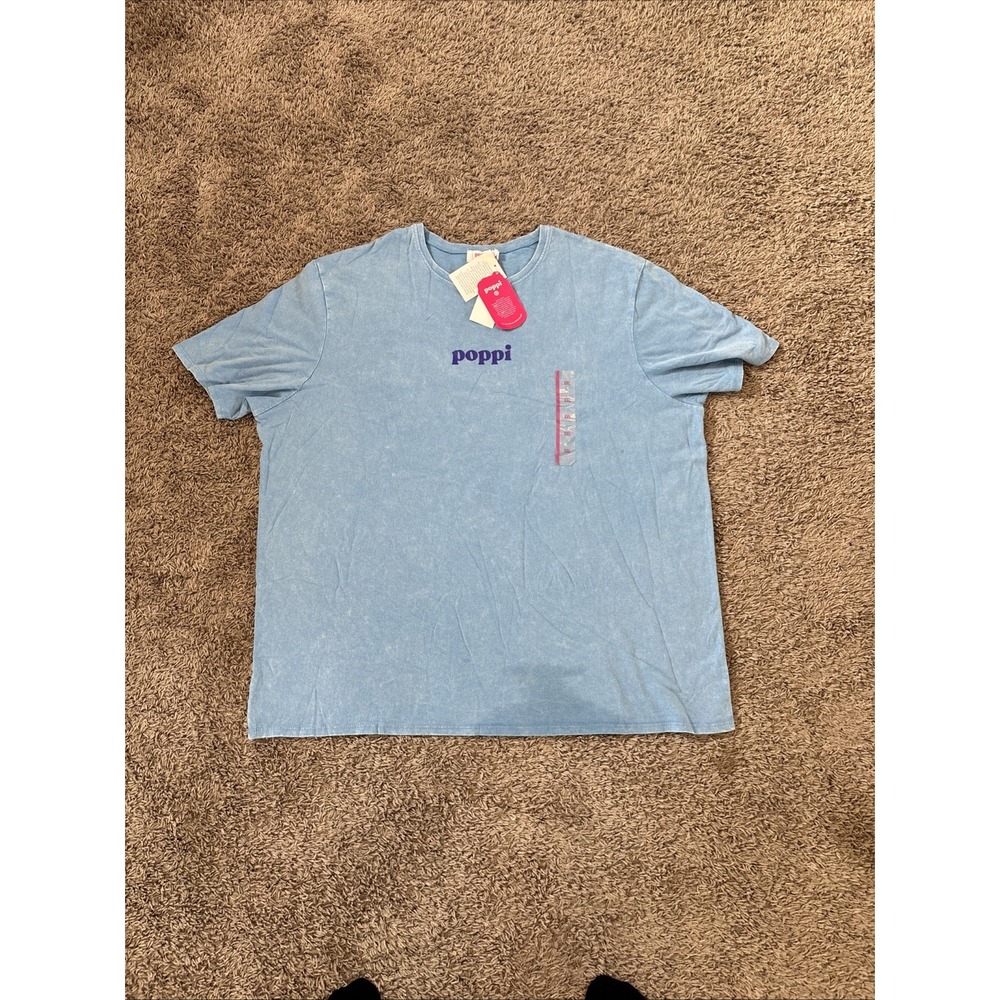 Poppi Brand Soda Tee T-Shirt Mens Size 2XL XXL Cotton Tee NWT Read‎